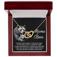 Interlocking Hearts Necklace – Gift for Loving Mama Bear - TreasuredTale