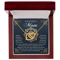 Interlocking Hearts Necklace – Thank You Boyfriend's Mom Gift - TreasuredTale