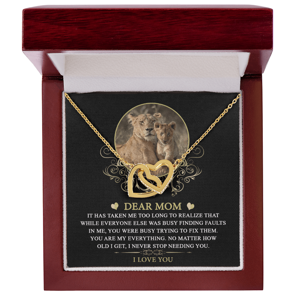 Interlocking Hearts Necklace – Forever Needed Mom Gift - TreasuredTale