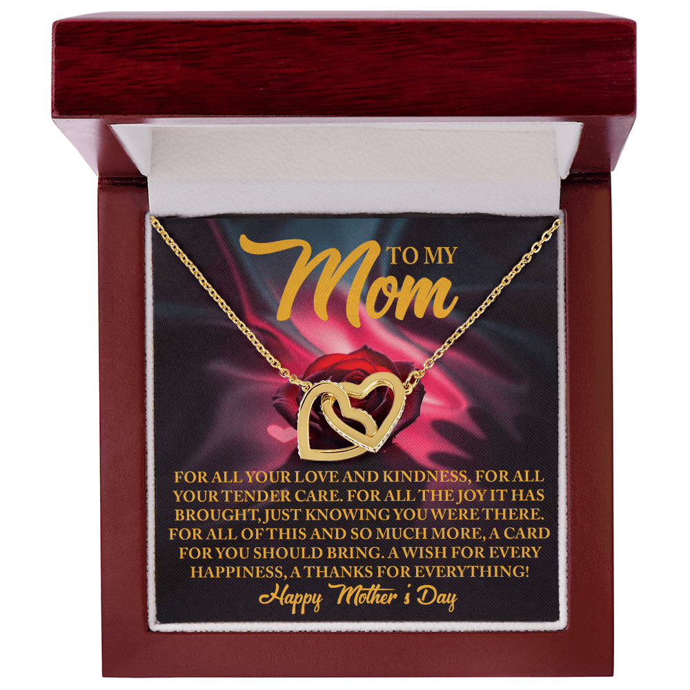 Interlocking Hearts Necklace – Mother's Day Thank You Gift - TreasuredTale