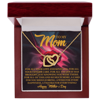 Interlocking Hearts Necklace – Mother's Day Thank You Gift - TreasuredTale