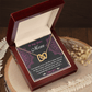 Interlocking Hearts Necklace – Bonus Mom Love Gift - TreasuredTale