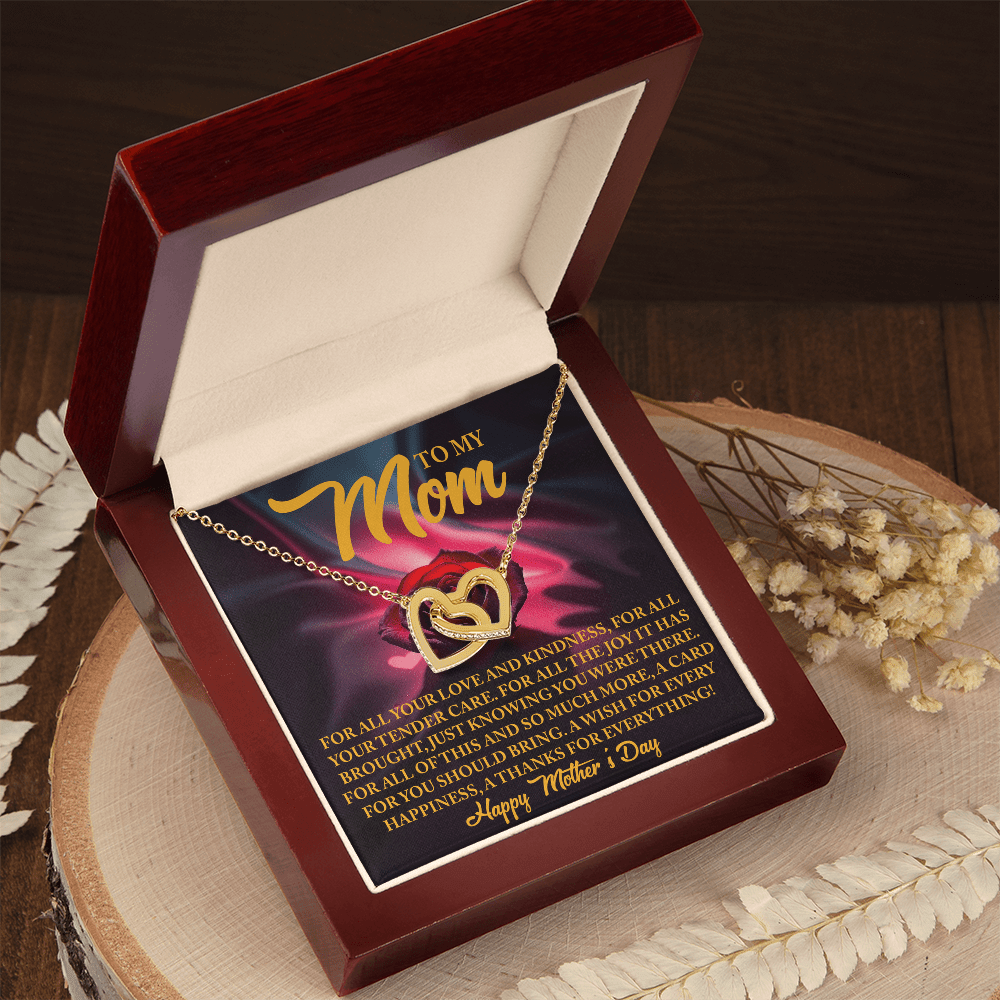 Interlocking Hearts Necklace – Mother's Day Thank You Gift - TreasuredTale