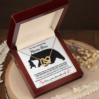 Interlocking Hearts Necklace – Funny Mama Bear Gift - TreasuredTale