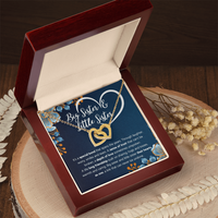Interlocking Hearts Necklace for Sister from Sister - Mother's Day Gift