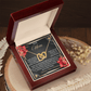 Interlocking Hearts Necklace – Unconditional Love Mom Gift - TreasuredTale