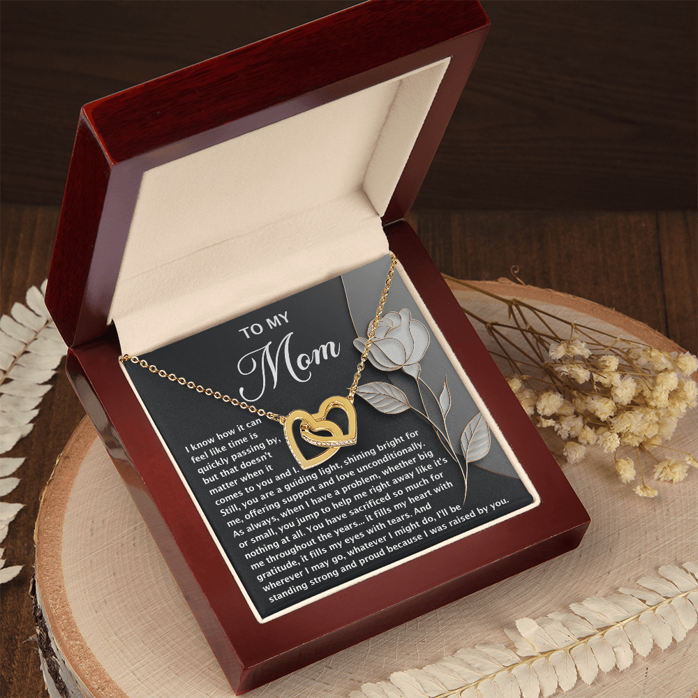 Interlocking Hearts Necklace – Mom Gift of Light and Sacrifice - TreasuredTale