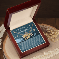 Interlocking Hearts Necklace – Heartfelt Daughter Gift - TreasuredTale