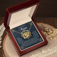 Interlocking Hearts Necklace – Thank You Boyfriend's Mom Gift - TreasuredTale