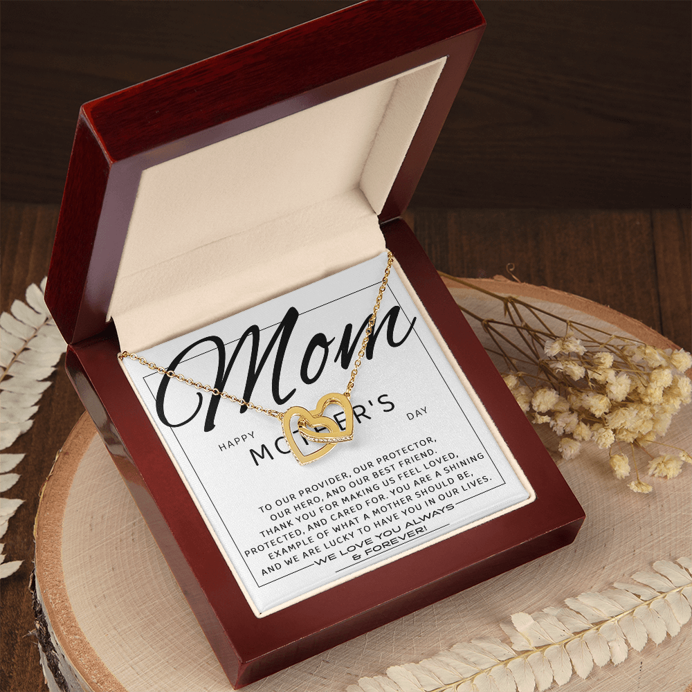 Interlocking Hearts Necklace – Mother's Day Hero Gift - TreasuredTale