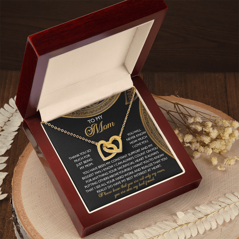 Interlocking Hearts Necklace – Mom and Best Friend Gift - TreasuredTale