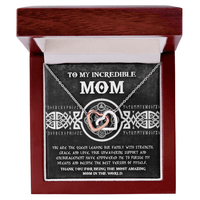 Interlocking Hearts Necklace – Queen Mom Gift of Strength - TreasuredTale