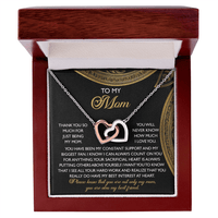 Interlocking Hearts Necklace – Mom and Best Friend Gift - TreasuredTale