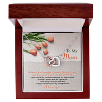 Interlocking Hearts Necklace – Gift for Mom from Loving Son - TreasuredTale