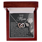 Interlocking Hearts Necklace – Mom Gift of Light and Sacrifice - TreasuredTale