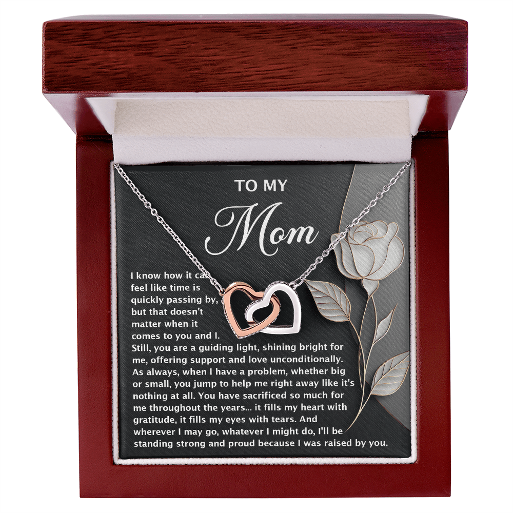 Interlocking Hearts Necklace – Mom Gift of Light and Sacrifice - TreasuredTale