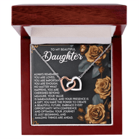 Interlocking Hearts Necklace – Daughter Gift of Confidence - TreasuredTale