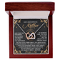 Interlocking Hearts Necklace – God's Masterpiece Mom Gift - TreasuredTale