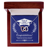 Interlocking Hearts Necklace - On Your Graduation Day