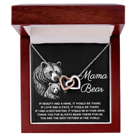 Interlocking Hearts Necklace – Gift for Loving Mama Bear - TreasuredTale