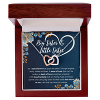 Interlocking Hearts Necklace for Sister from Sister - Mother's Day Gift