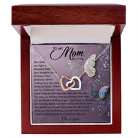 Interlocking Hearts Necklace – Mom Gift of Guidance and Light - TreasuredTale