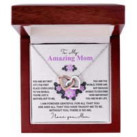 Interlocking Hearts Necklace – Funny Five - Star Mom Gift - TreasuredTale