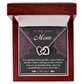 Interlocking Hearts Necklace – Bonus Mom Love Gift - TreasuredTale