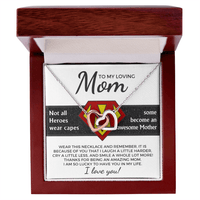 Interlocking Hearts Necklace – Hero Mom Gift - TreasuredTale