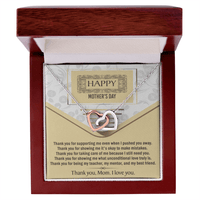 Interlocking Hearts Necklace – Mother's Day Gift to Loving Mom - TreasuredTale