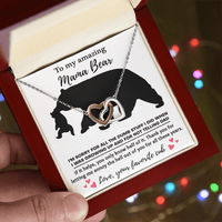 Interlocking Hearts Necklace – Funny Mama Bear Gift - TreasuredTale