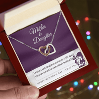 Interlocking Hearts Necklace – Mother and Daughter Gift - TreasuredTale