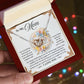 Interlocking Hearts Necklace – Sacrificing Mom Gift - TreasuredTale