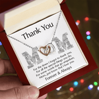 Interlocking Hearts Necklace – Thank You Mom Gift - TreasuredTale