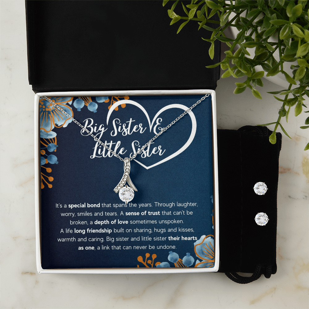 Alluring Beauty Necklace & Earring Set for Sister from Sister - Mother's Day Gift
