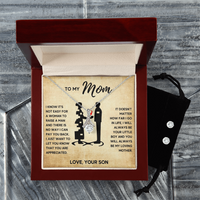Alluring Beauty Necklace & Earring Set for Mom from Son - Mother's Day Gift