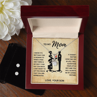 Alluring Beauty Necklace & Earring Set for Mom from Son - Mother's Day Gift