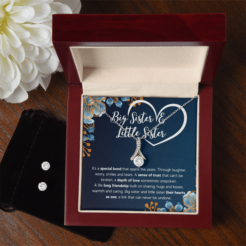 Alluring Beauty Necklace & Earring Set for Sister from Sister - Mother's Day Gift
