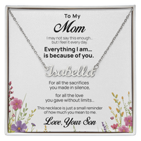 Custom Name Necklace for Mom from Son – Mother's Day Gift