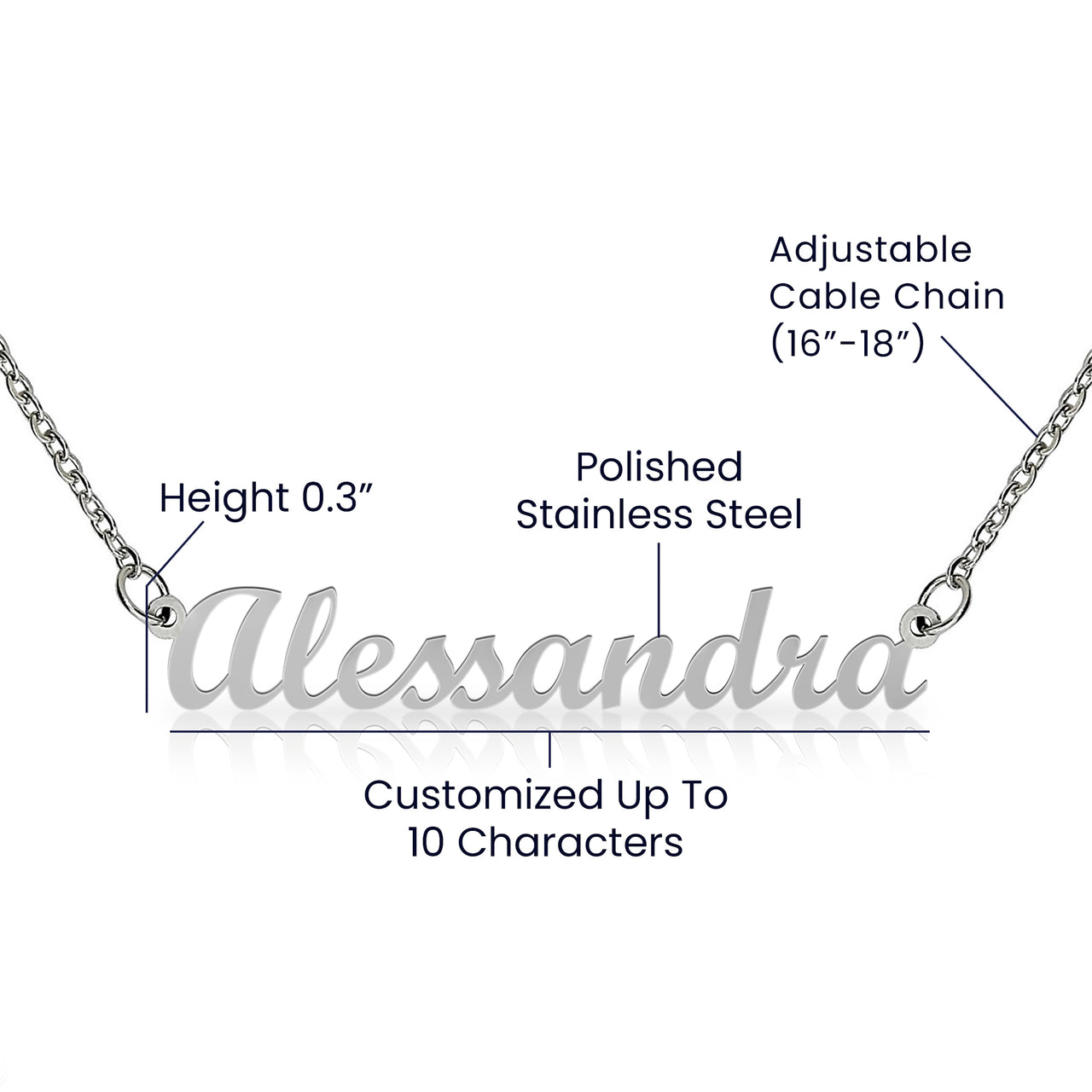 Custom Name Necklace for Mom from Son – Mother's Day Gift