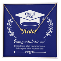 Custom Name Necklace - On Your Graduation Day