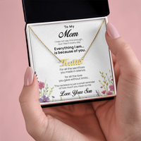 Custom Name Necklace for Mom from Son – Mother's Day Gift