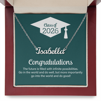 Custom Name Necklace - Go Into The World And Do Well