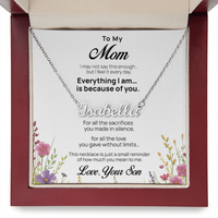 Custom Name Necklace for Mom from Son – Mother's Day Gift