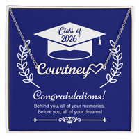 Heart Name Necklace - On Your Graduation Day