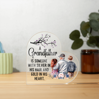 Acrylic Heart Block - Grandfather