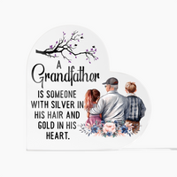 Acrylic Heart Block - Grandfather