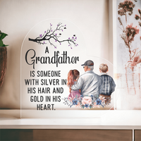 Acrylic Heart Block - Grandfather