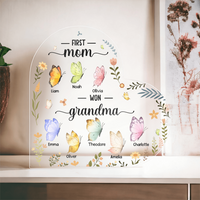 Personalized Acrylic Heart Block for Grandma - Mother's Day Gift