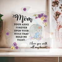Acrylic Puzzle Plaque for Mom from Son - Mother's Day Gift - I Love You WIth All My Heart